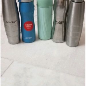 6 Steel Water Bottle New