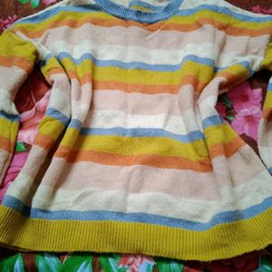 Combo Wool Sweater