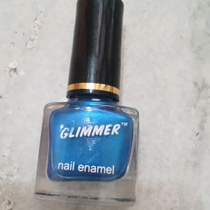 3 Nailpolishs Black, White&Blue