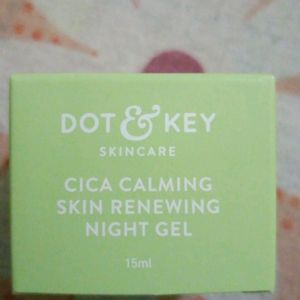 Dot & Key CICA Calming Skin Renewing Night Gel.