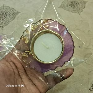 Pack Of 3 Resin Candle Holder