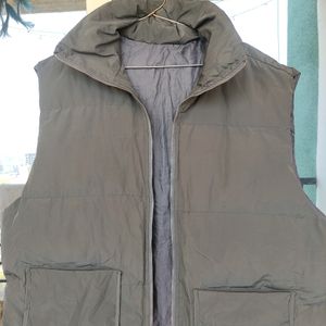 Puffer Jacket Sleeveless In Grey