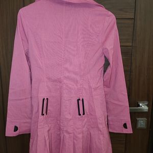 Dianyali Pink Trenchcoat