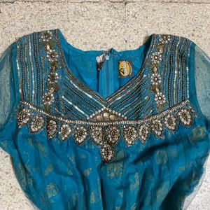 PRICE DROPPED!!!! Blue Sequenced Anarkali