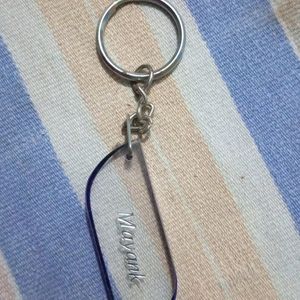 Key Chain With Blue Strap