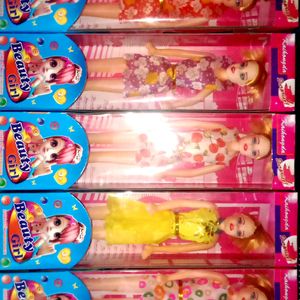 5 Different Dress Barbie Doll