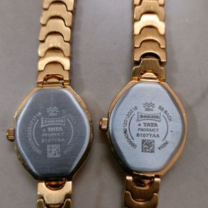 Sonata Quartz Analog Golden Watch