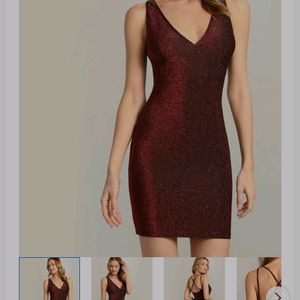 Ruby Red Shimmer Dress