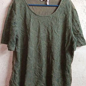 🇨🇳 MILLER'S Oversized Fashion Lace Top Olive