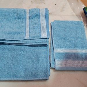 Blue Cotton Towel