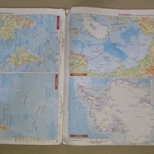 OXFORD SCHOOL ATLAS 34 GEOGRAPHY WORLD MAP STUDENT