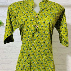 Beutiful Olive Green Kurti 💗