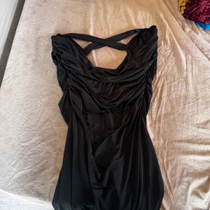 Black Dress With Cross Back