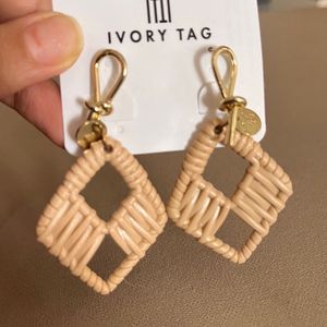 Beige Fashion Earrings