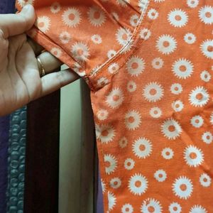 Orange Kurta Set