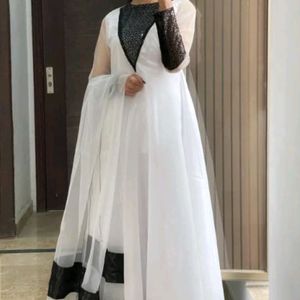 New Bollywood Stayle Beautiful Gown Dress Ne