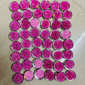 rose tlight candles for diwali