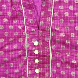 Rani Pink Straight Kurta