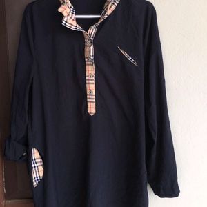 Navy Blue Women Shirt