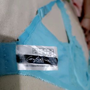 Sky-blue Underwired Bra