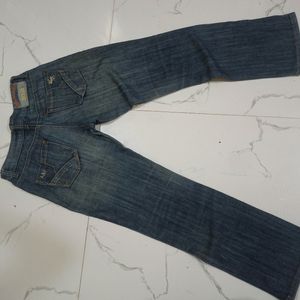 Low Waist Blue Denim Jeans