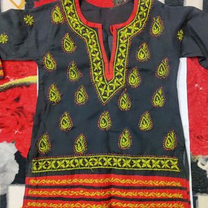 Chikinkari Kurta For Girls