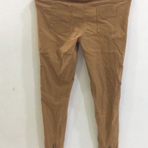 Light Brown Slim Fit Pants