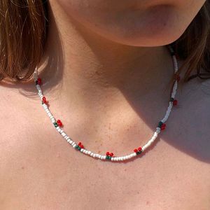 Cherry 🍒 beaded Choker Neckpiece