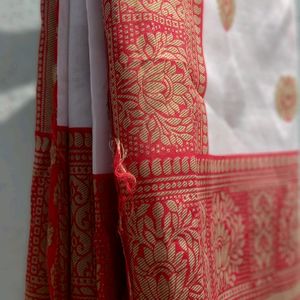 Unused Chanderi cotton saree