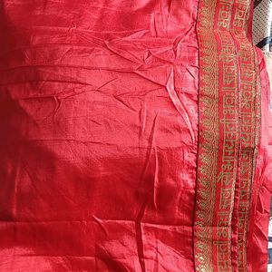 Sadaa Saubhagyvati Bhav Saree With Blouse Piece