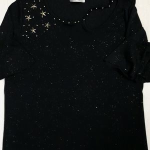 Star Studded Black Top