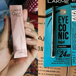 Lakme Pink Lipstick & Kajal Combo