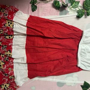 Red Ethnic Skirt 🍓