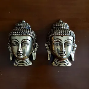 Brass Buddha Face Wall Hanging