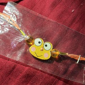 Cute Kitty And Frog Charm Rakhi Combo