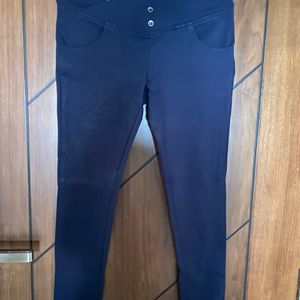 Dark Blue High Waist Jogging / Legging