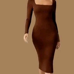 Brown One Piece Dress