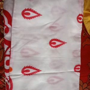 Beautiful Hand Printed Khadi Cotton Saree