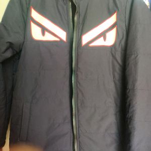 Men Warm Bomber Jacket In Very Good Condition