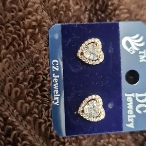 Heart AD Stone Earing