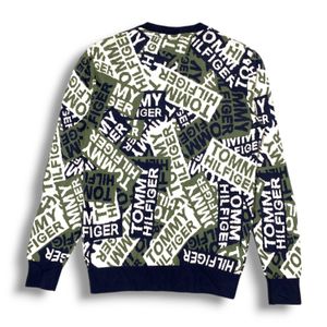 TOMMY HILFIGER Print Crew-Neck Pullover.