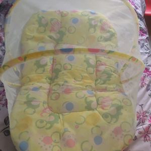 New Baby Bed With Pillow