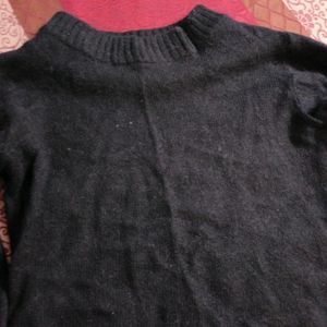 Black Woollen Top