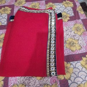 Rayer Used Saree With Blouse Side Chain