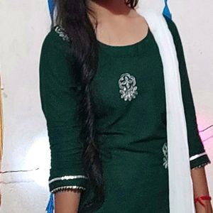 Green Kurti And Palazo For Girls