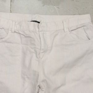 White Jeans Women36-38 Size