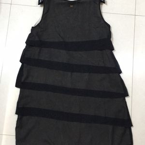 Black Layered Party and Dinner Dress