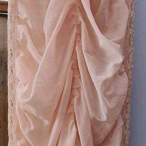 2 piece Pretty peach lacy delicate Nighty Gown Set