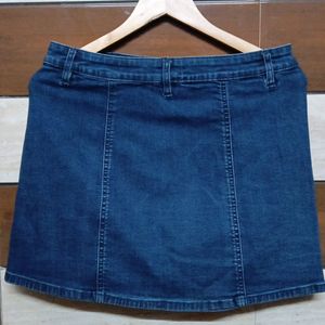 Branded Dark Blue Denim Skirt (Female)