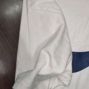 New T-shirt Round Neck Cotton T-shirt White Colour